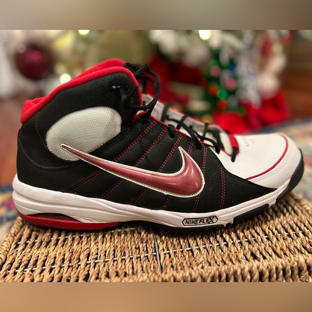 Men’s Nike Flex High Top size 14 Red, White and Black